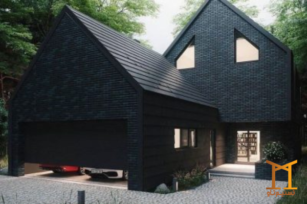 black bricks architecture 